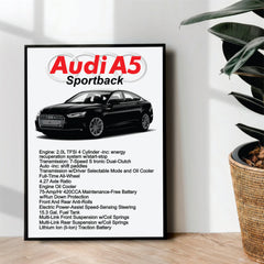 Audi A5 SportBack - wall art