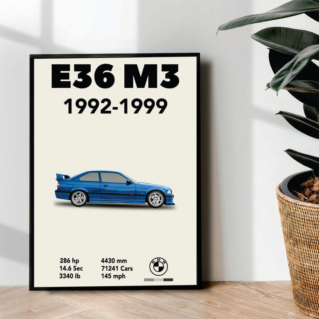 E36 M3 1992-1999 - wall art