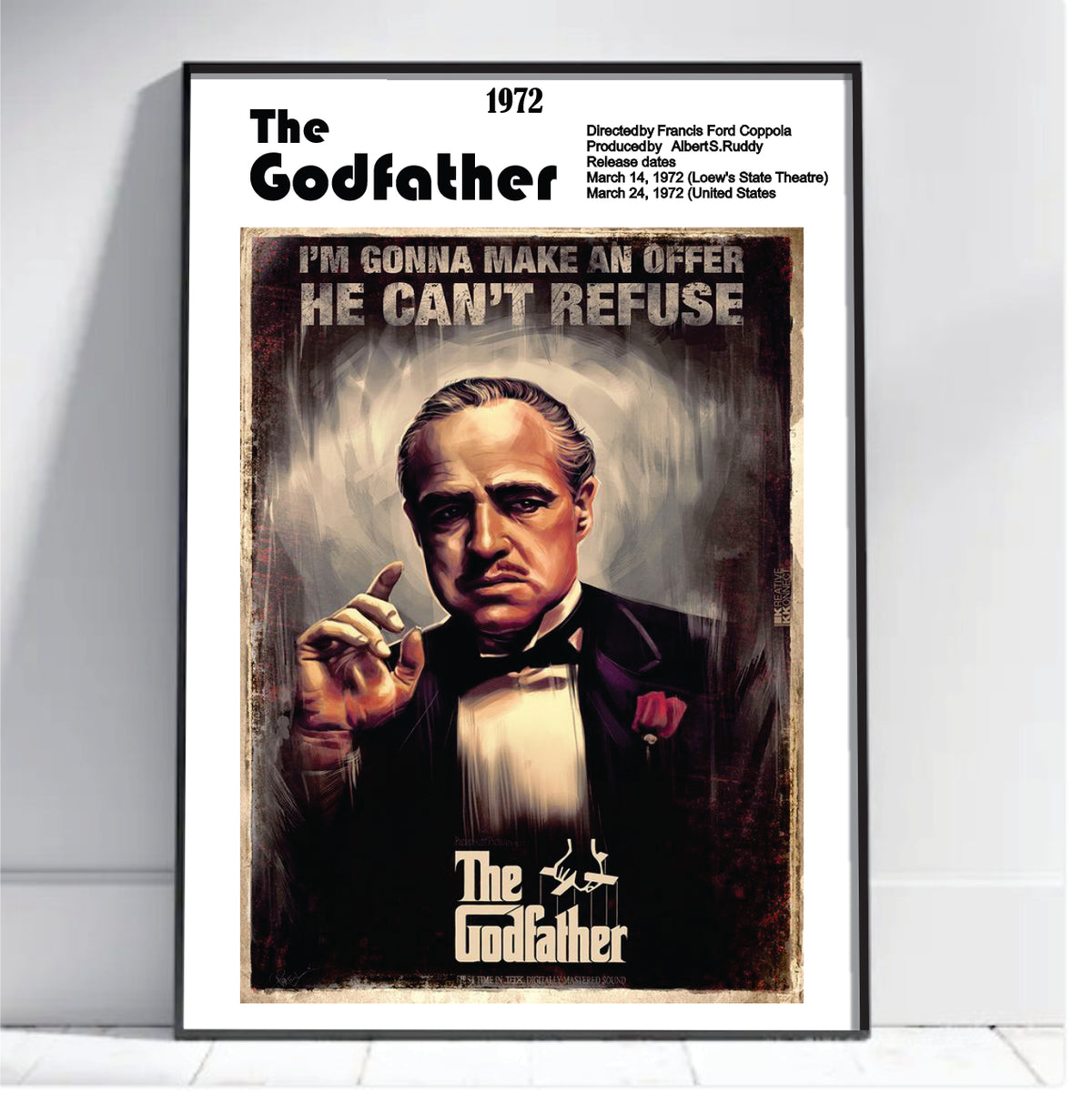 God Father 1972 - wall art