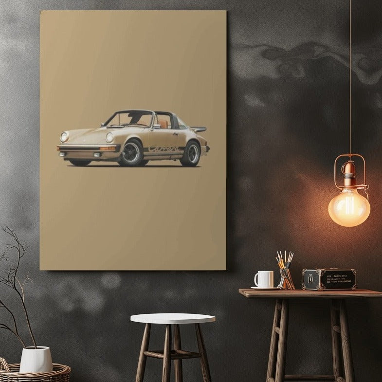 Porsche carrera 911 1975 - wall art