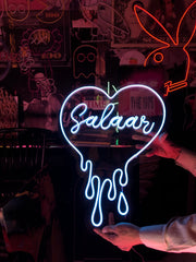 dripping heart (with name)  Neon Sign