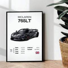 MCLAREN 765LT - wall art