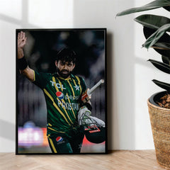 Muhammad Rizwan - cricket wall art