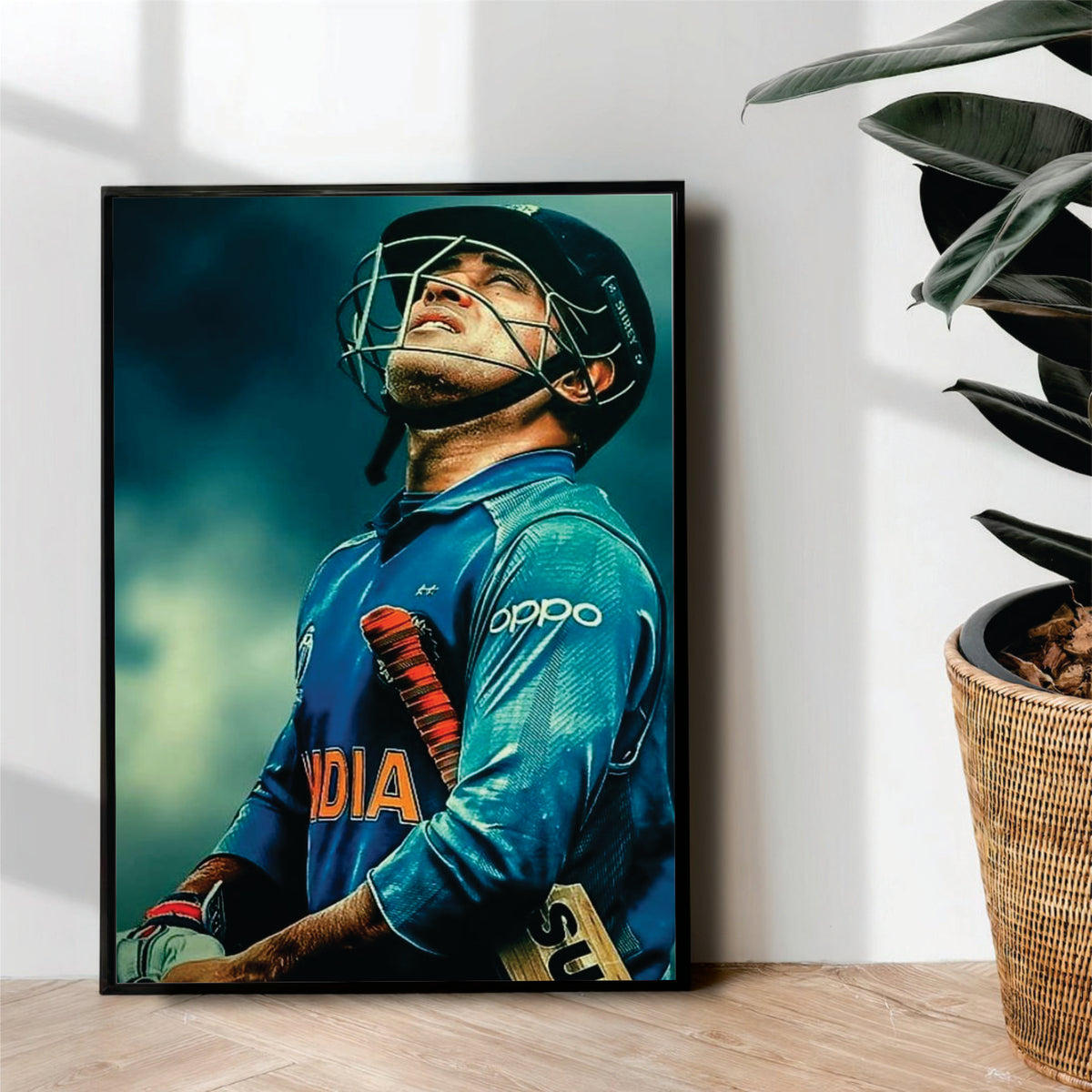 MS Dhoni - cricket wall art