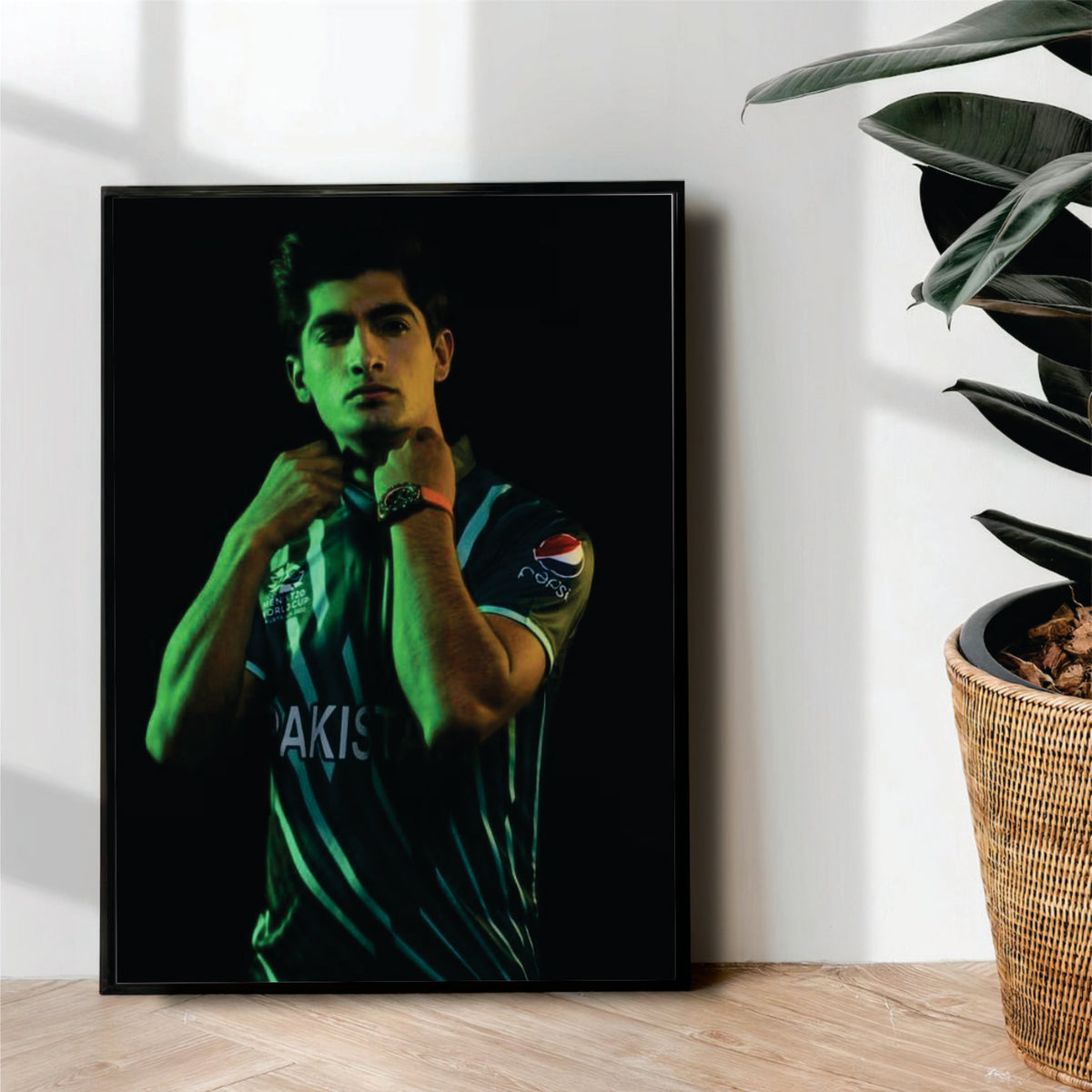 Naseem Shah - cricket wall art