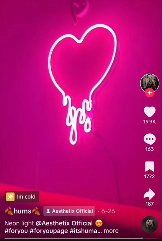 dripping heart Neon Sign