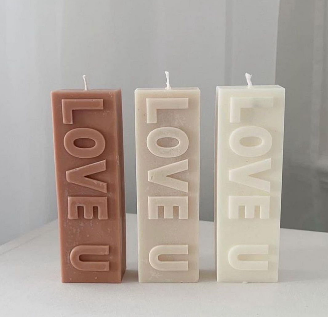 Love U bar - Decorative Candle