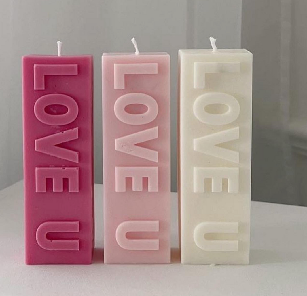 Love U bar - Decorative Candle