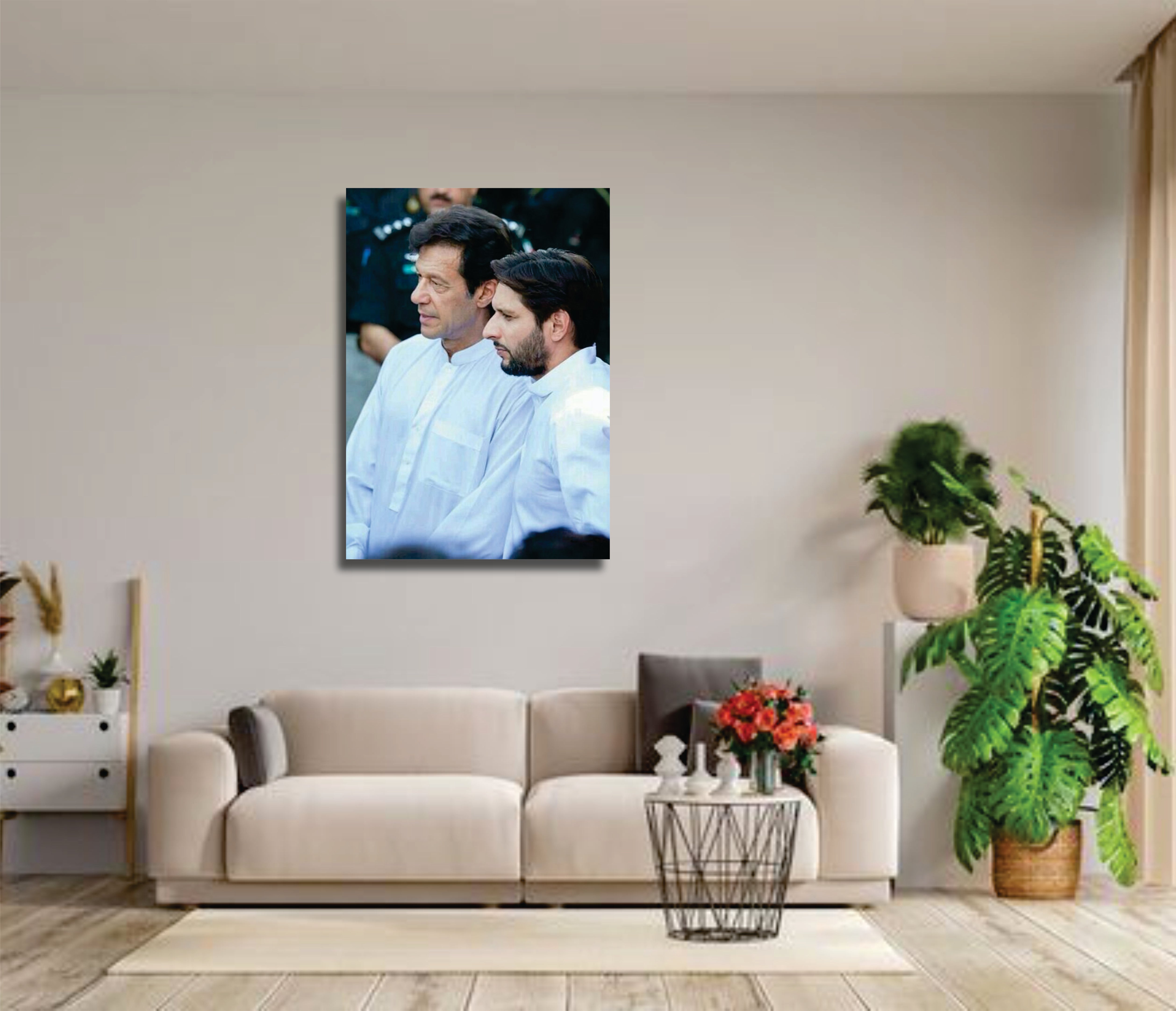 Imran Khan And Shahid Afridi - cricket wall art