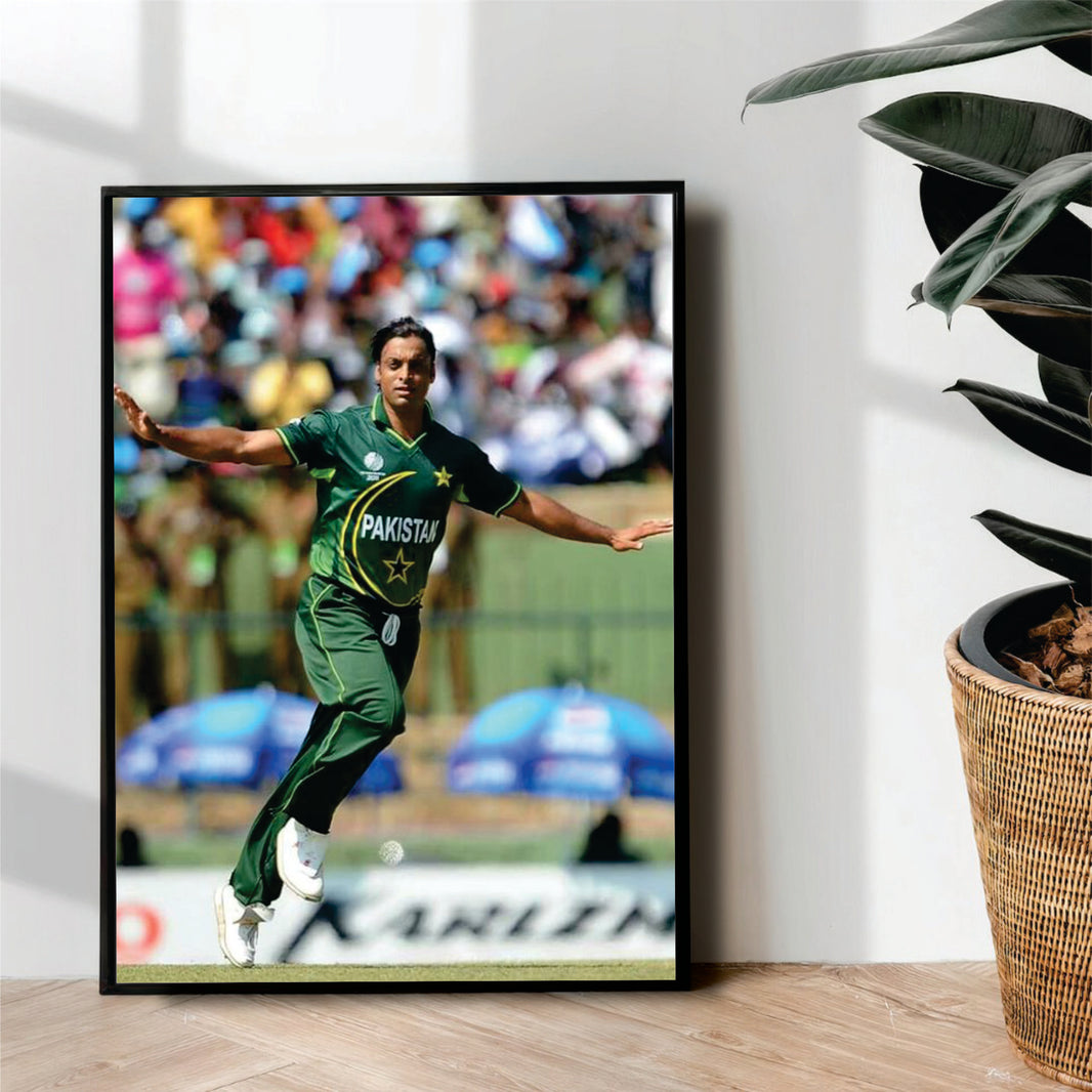 Shoaib Akhtar - cricket wall art