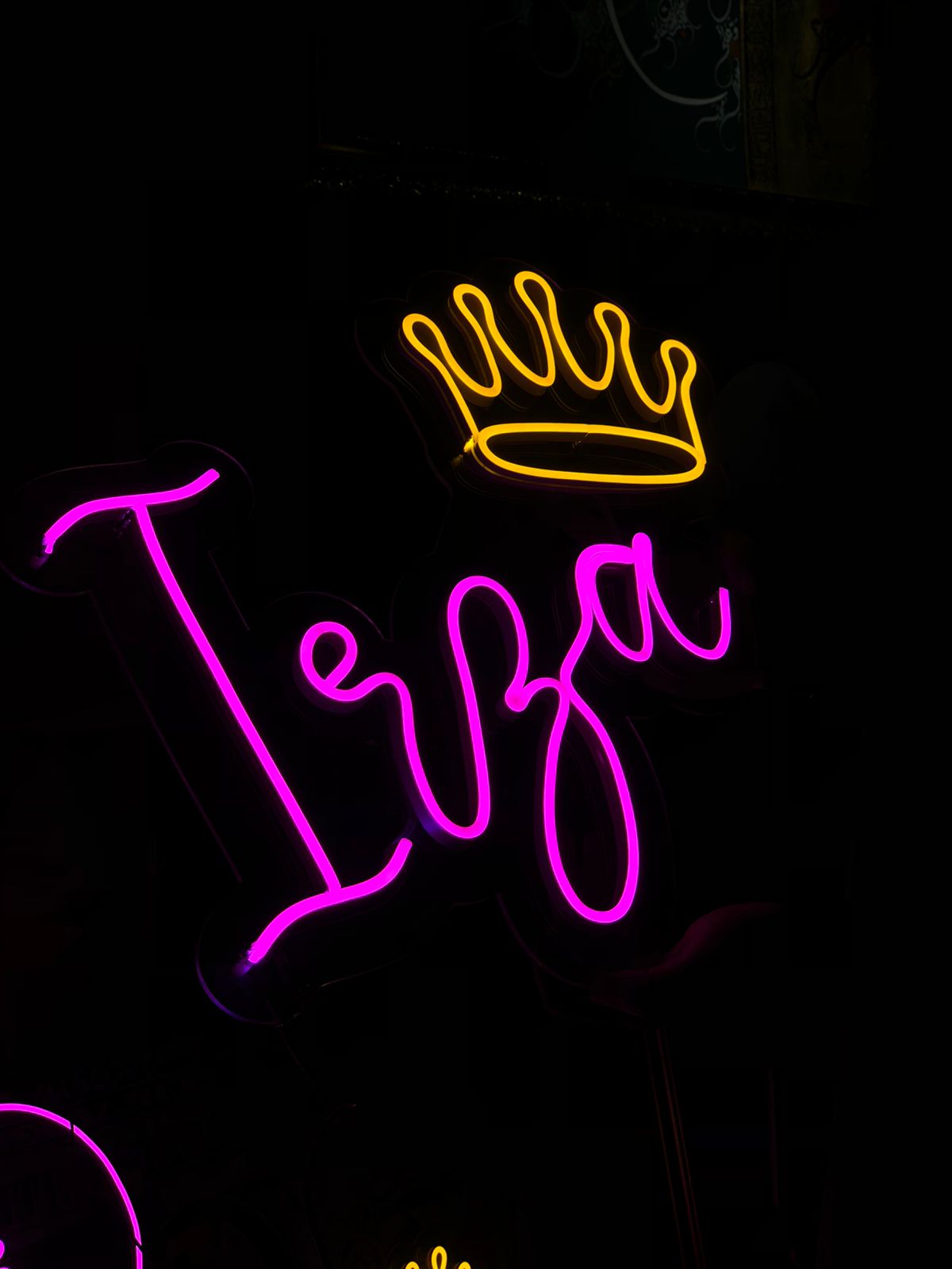 Custom Name Neon with crown or heart