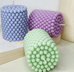 Cylindrical Bubble Decorative Candle