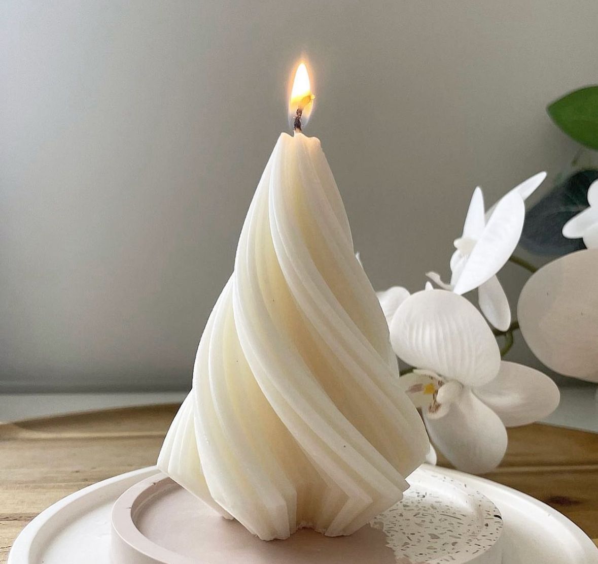 Conifer Decorative Candle