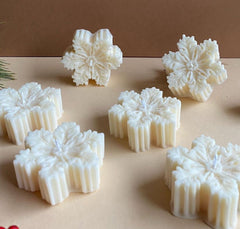 Snow Flake Pair Decorative Candle