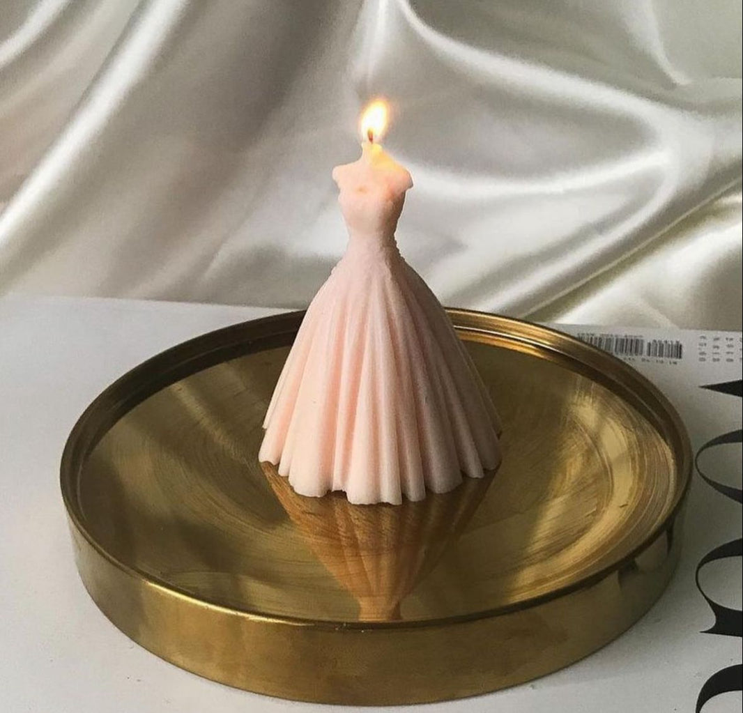 Bridal Gown Decorative Candle