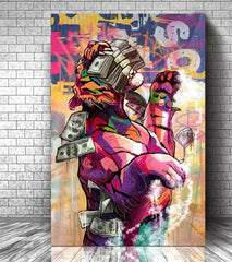 the Money tiger - wall art