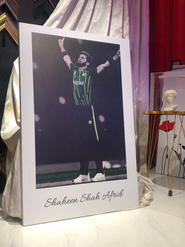Shaheen Shah Afridi - cricket wall art