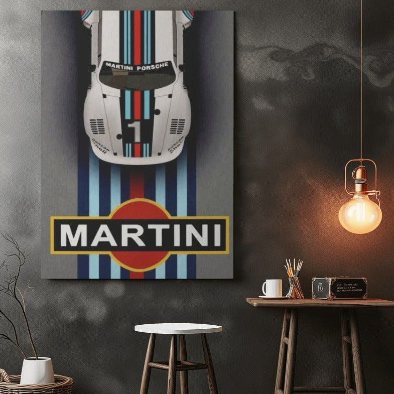 Martini Porsche - wall art