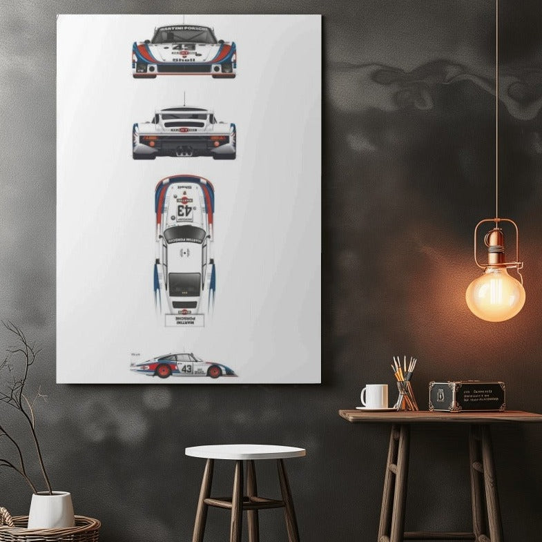 Martini Porsche 911 - wall art