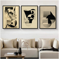 Bundle set of 3 Classic Boho minimalist Art - wall art