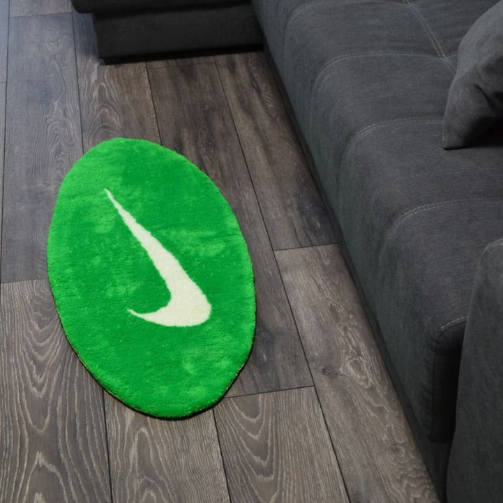 Nike logo rug - fluffy rugs – Aesthetix