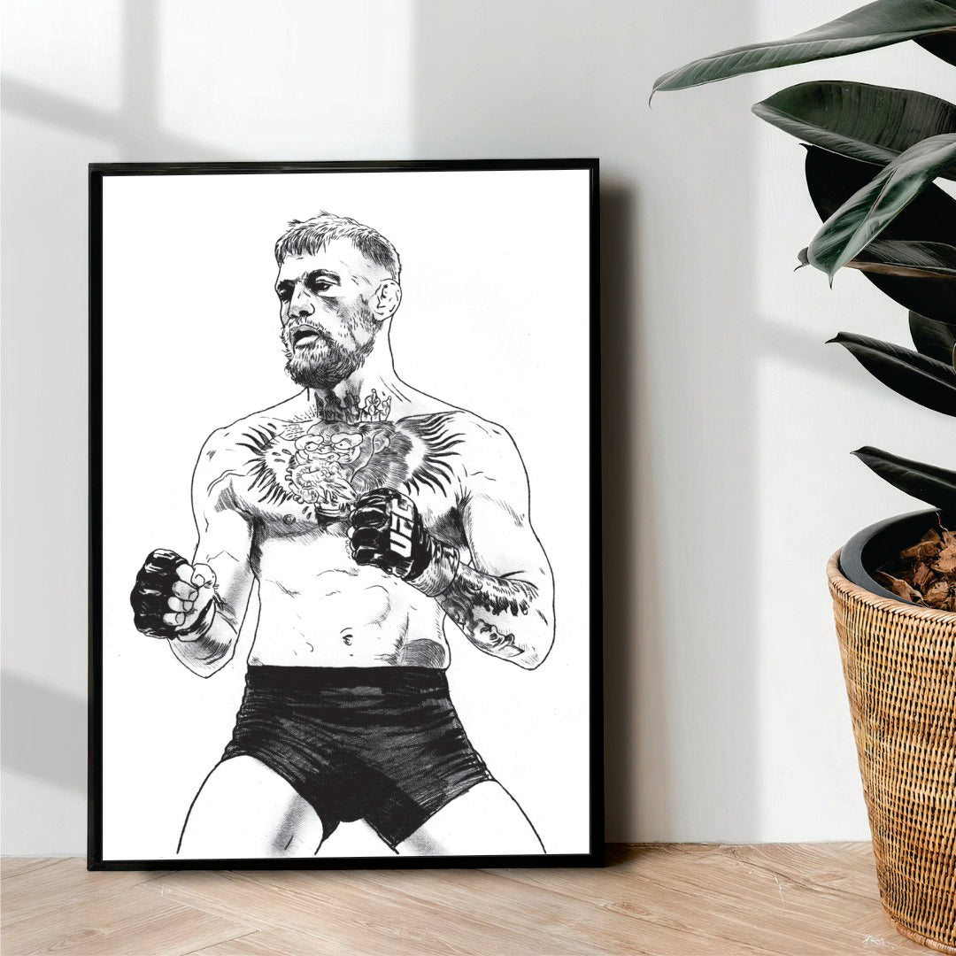 Conor MCgregor Line Art - wall art