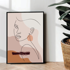 Face Line Art - wall art