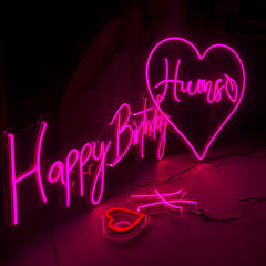 Happy Birthday Neon Sign - Style 1