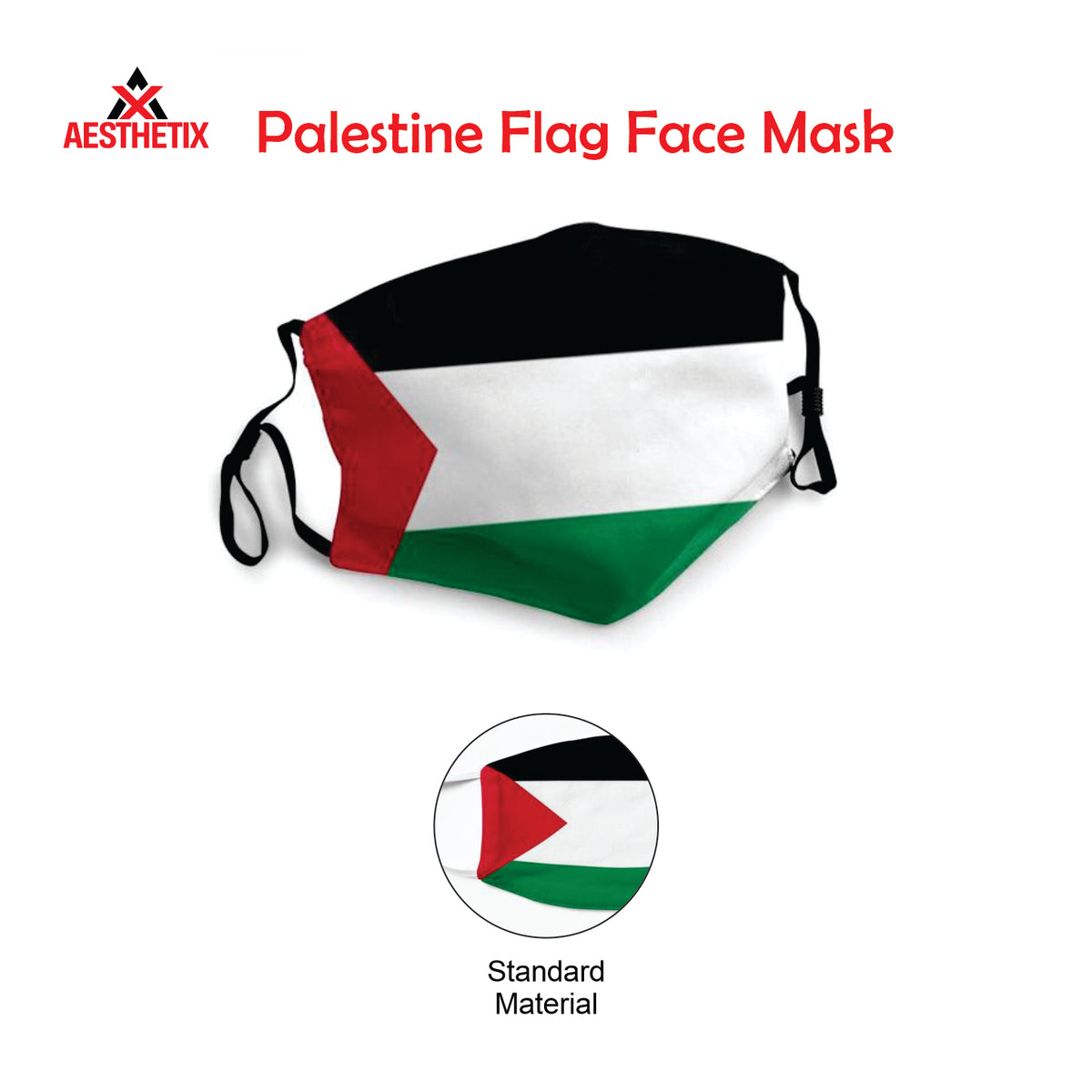 Palestinian Flag face Mask