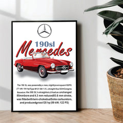 Classic Mercedes 190sl - wall art