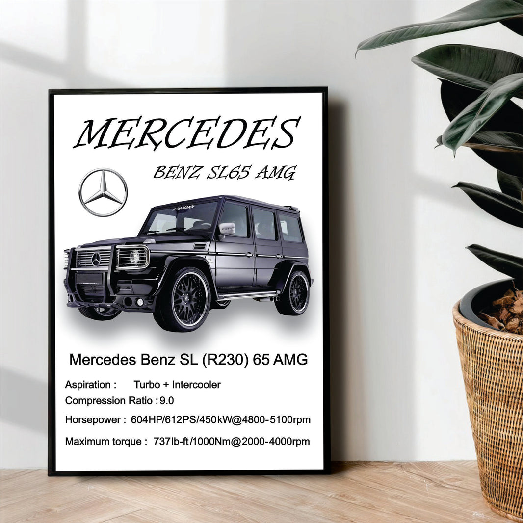Mercedes Benz SL65 AMG - wall art