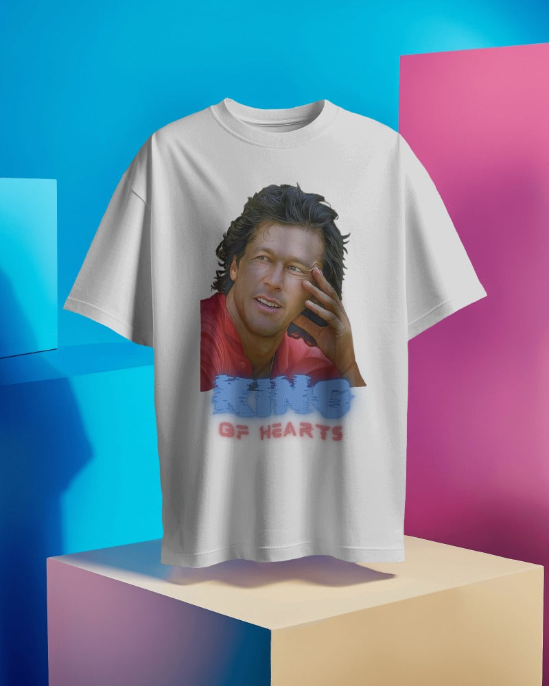 Fight like a khan King of hearts Imran Khan - t shirt