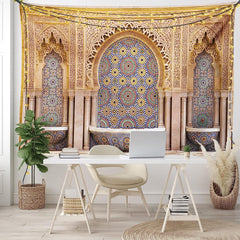 Typical Moroccan Tiled Tapestry