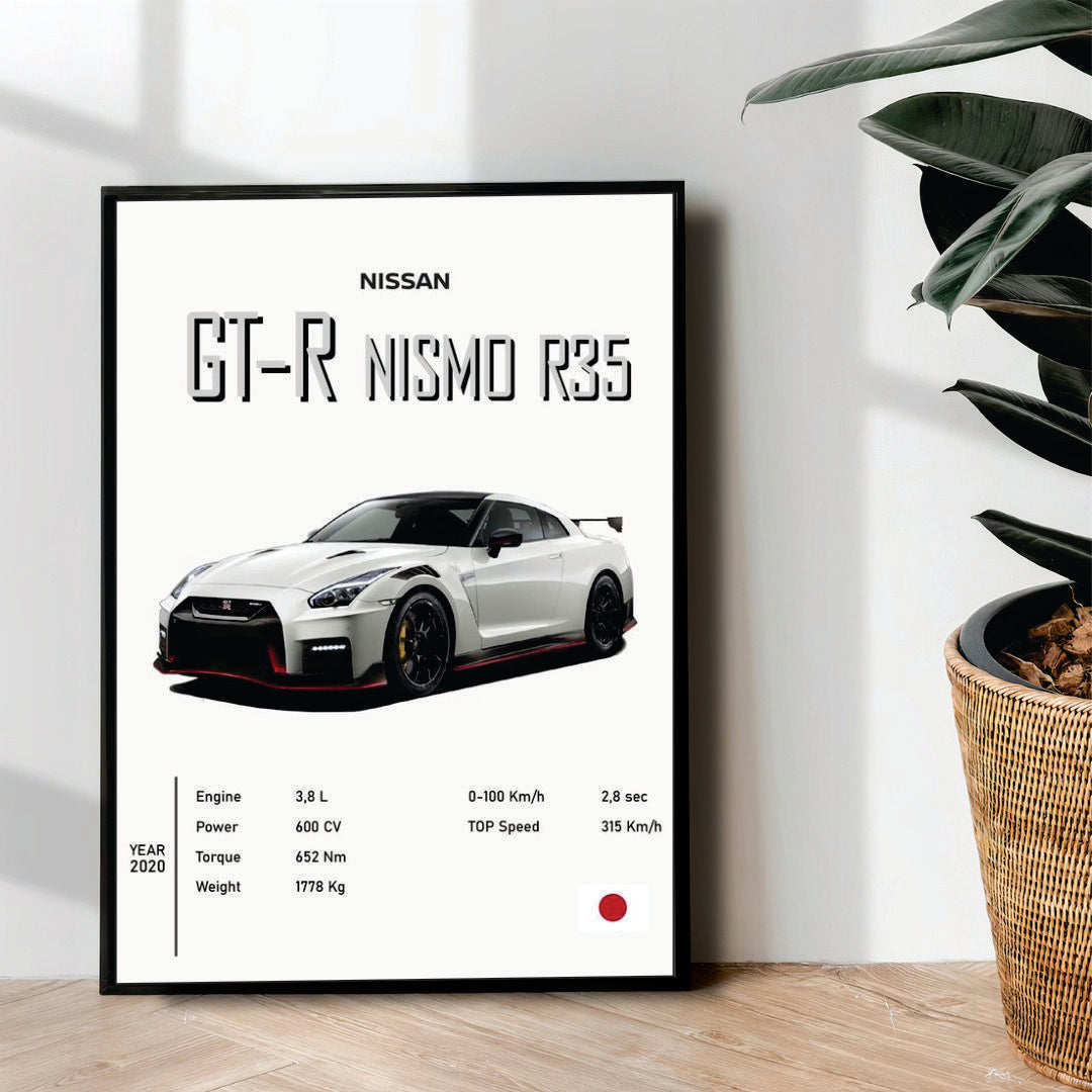 Nissan GT-R Nismo R35 - wall art