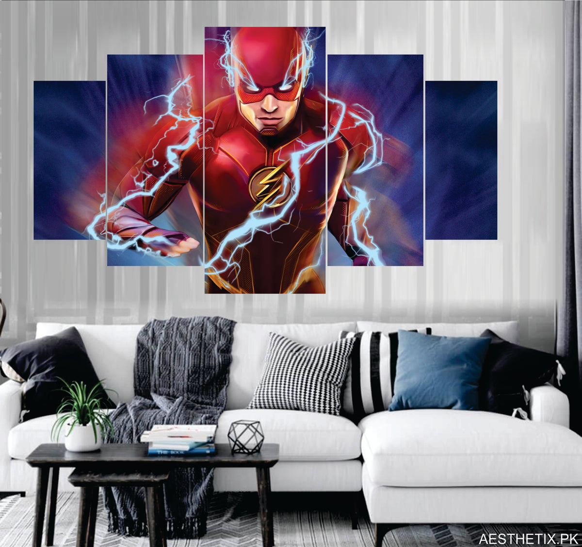 set of 5 movie poster - panel wall art