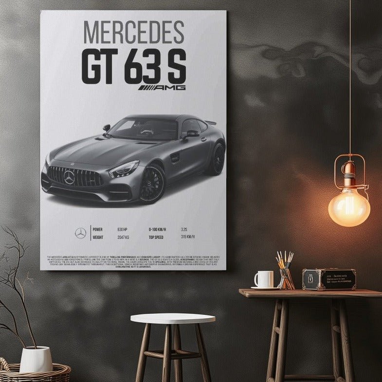 Mercedes GT 63S AMG - wall art