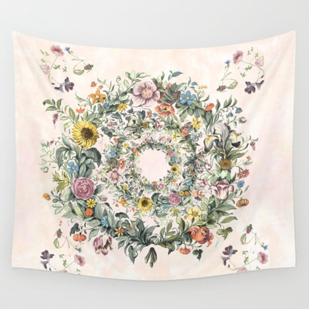 Shukqueen Tapestry, Beautiful Garland Wall Hanging Tapestry