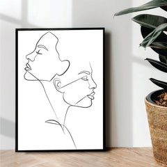 Face Line Art - wall art