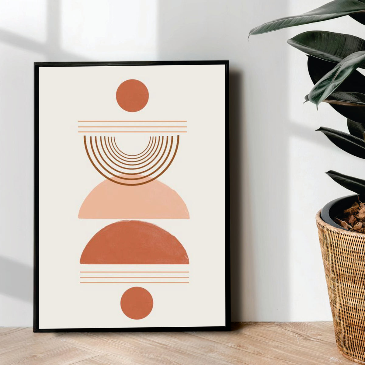 Minimal boho Abstract Art - wall art