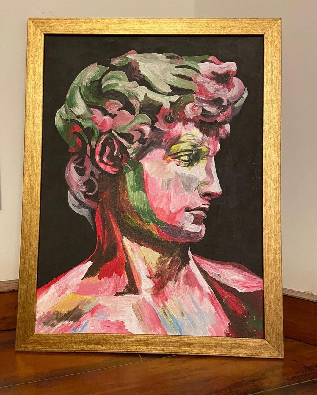 abstract statue painting