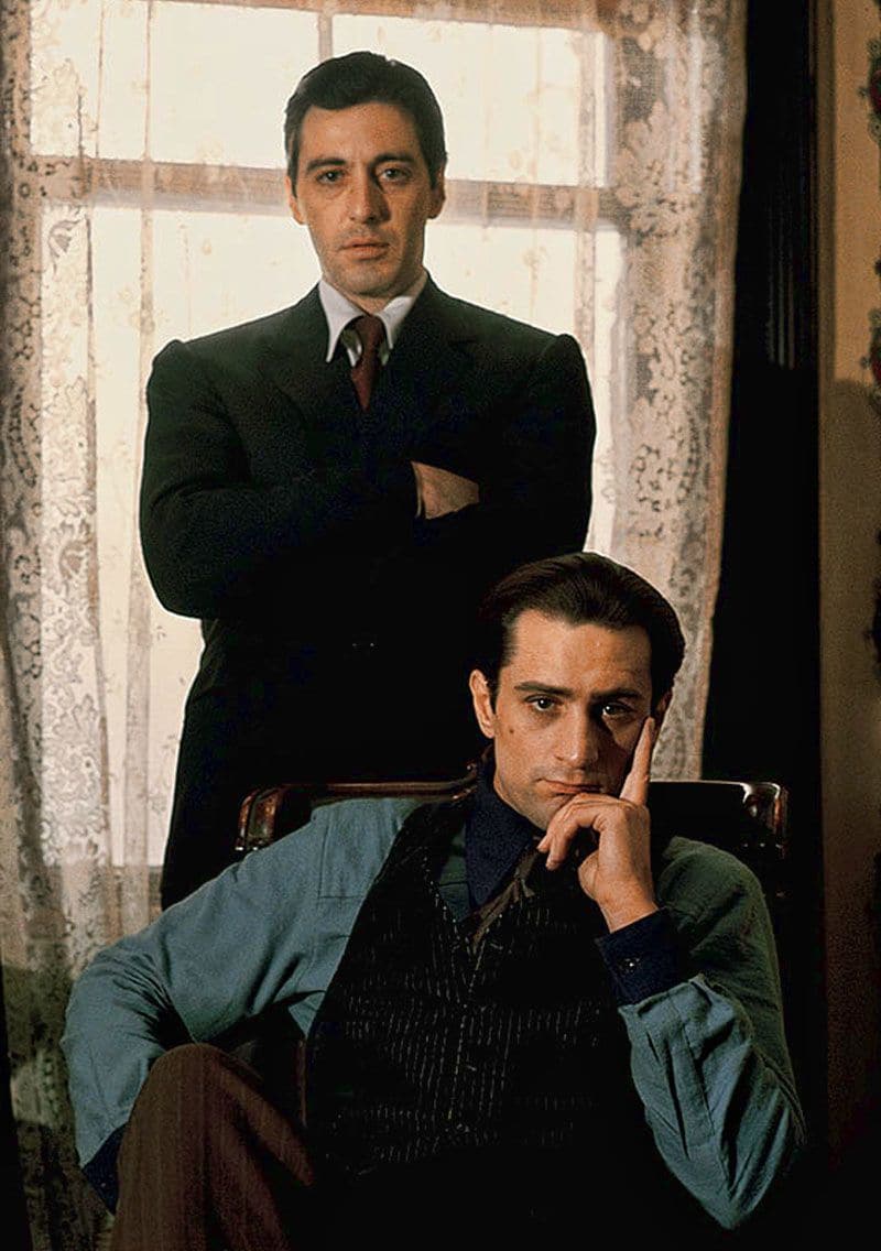 Al Pacino and Robert De Niro (young)