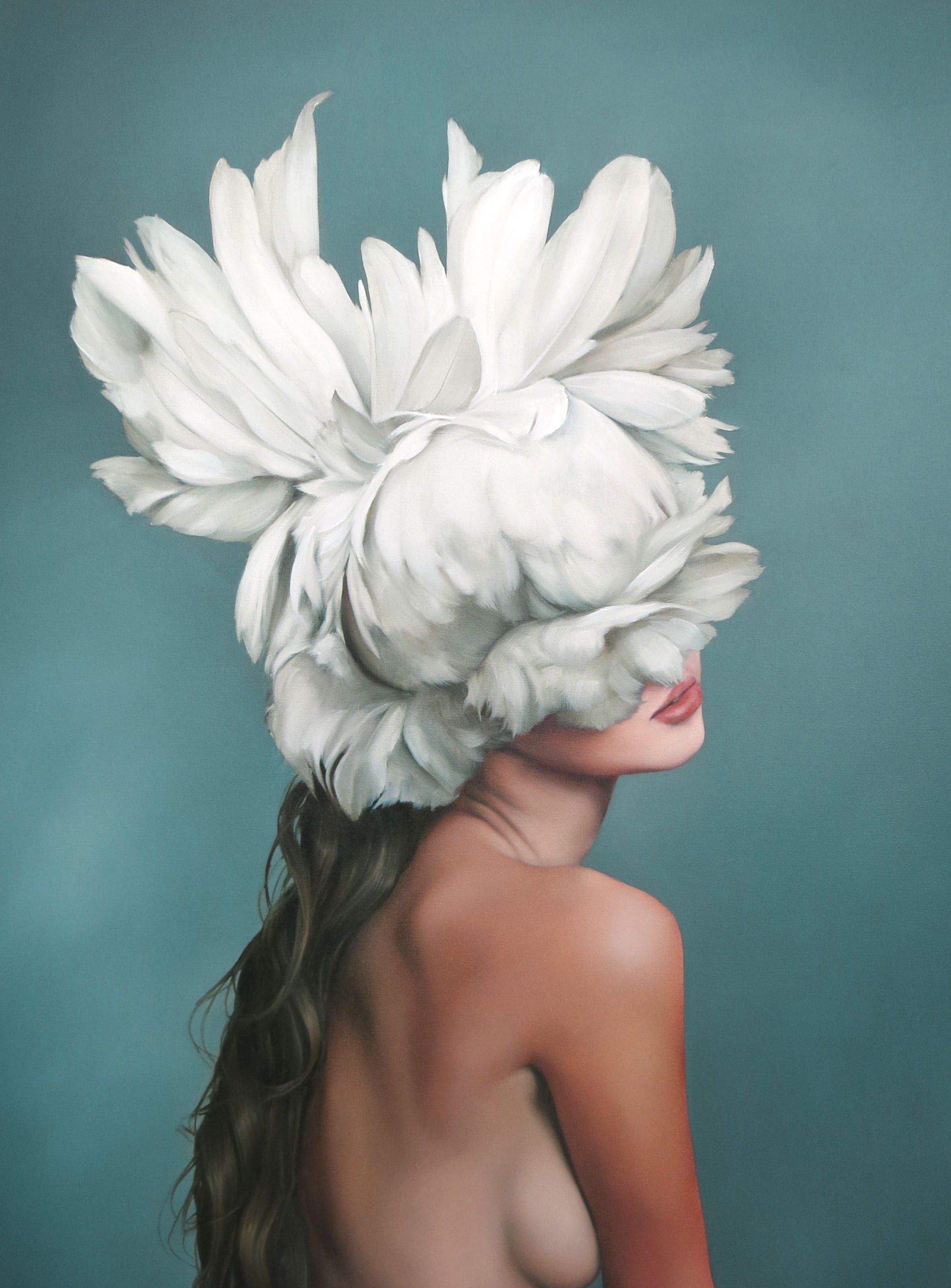 A Flower head girl