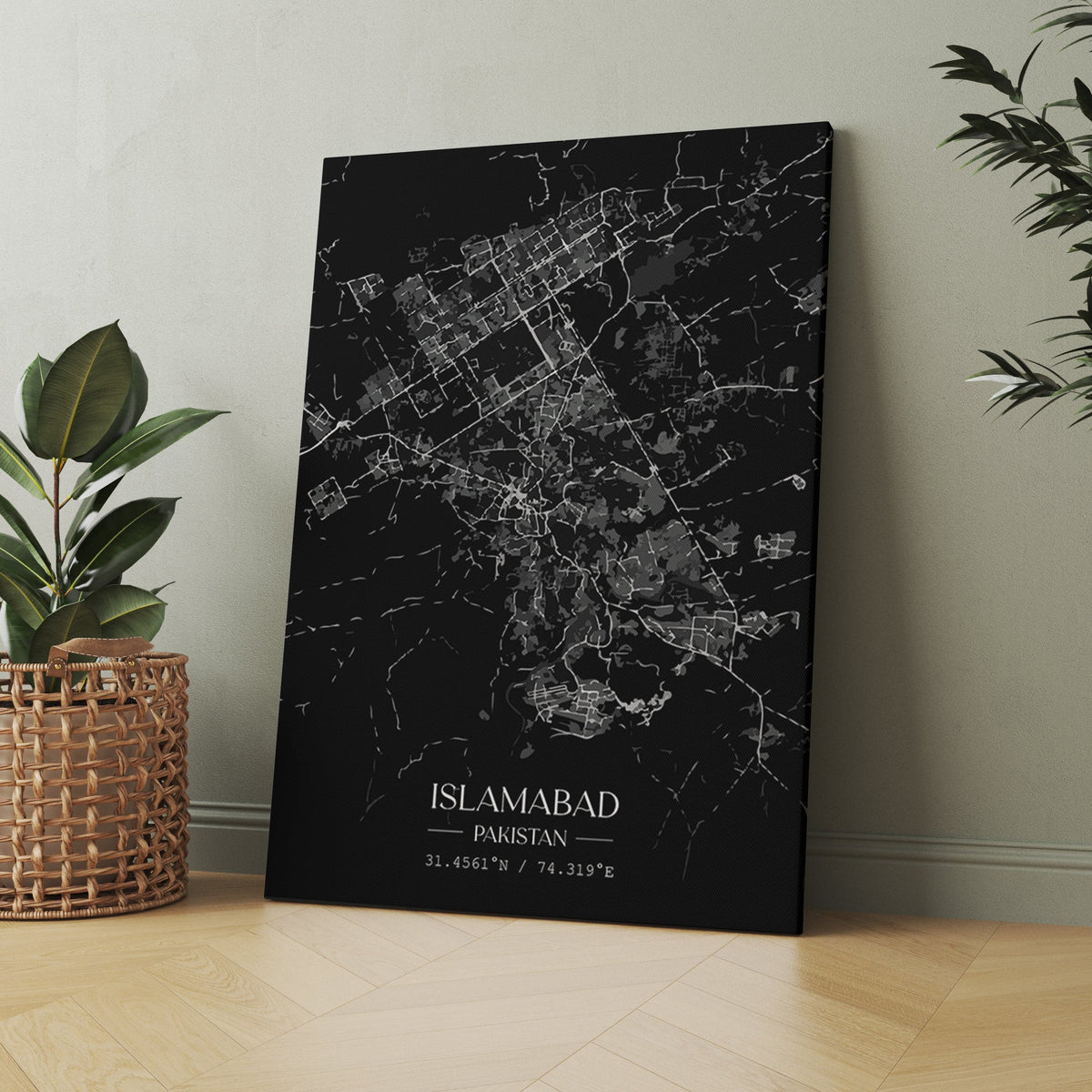 Aesthetic edits - Islamabad map