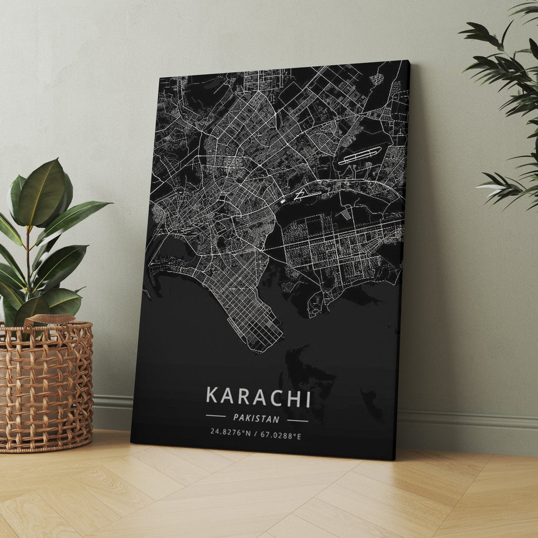 Aesthetic edits - karachi map
