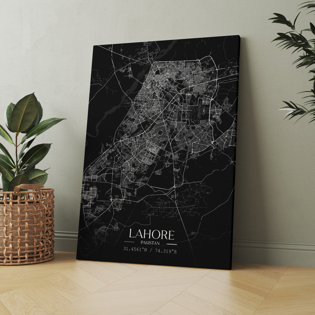 Aesthetic edits - Lahore map