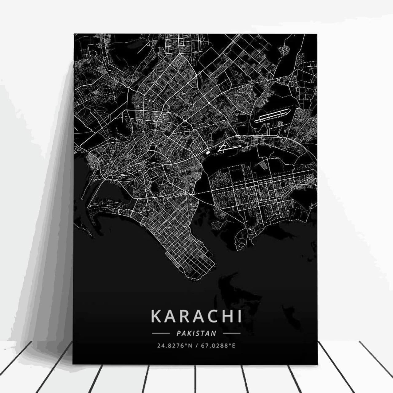 Aesthetic edits - karachi map