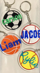 personalized round Keychain