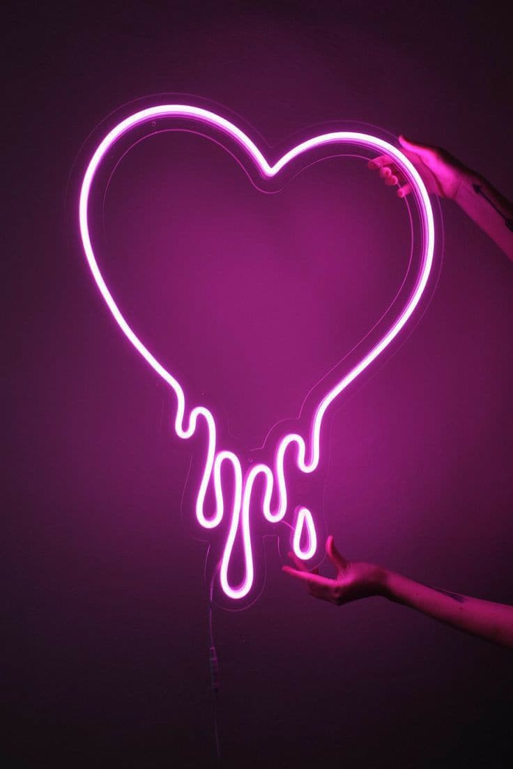 dripping heart Neon Sign