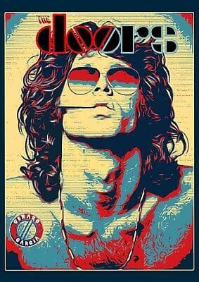 Jim Morrison Rock poster art