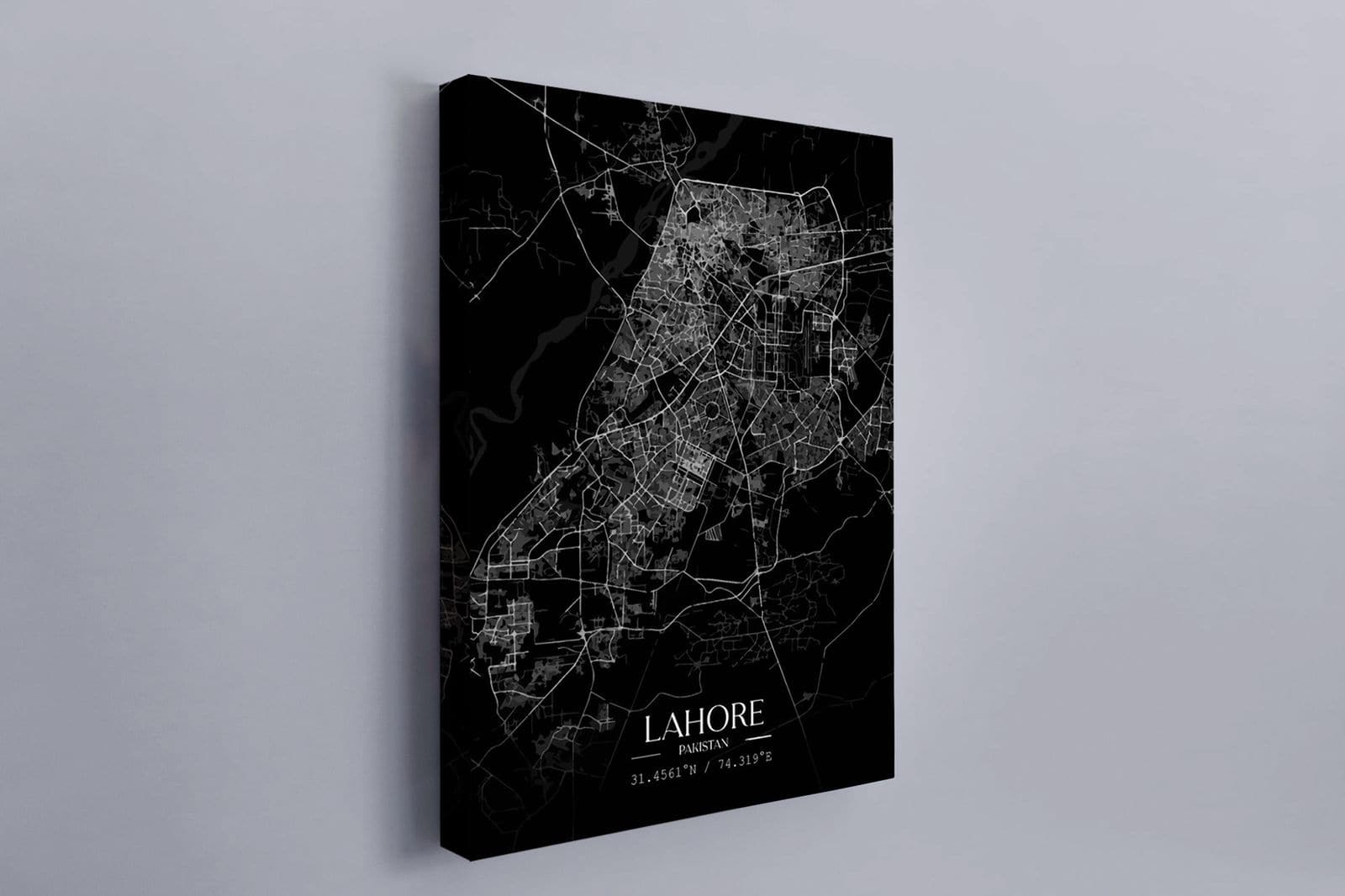 Aesthetic edits - Lahore map